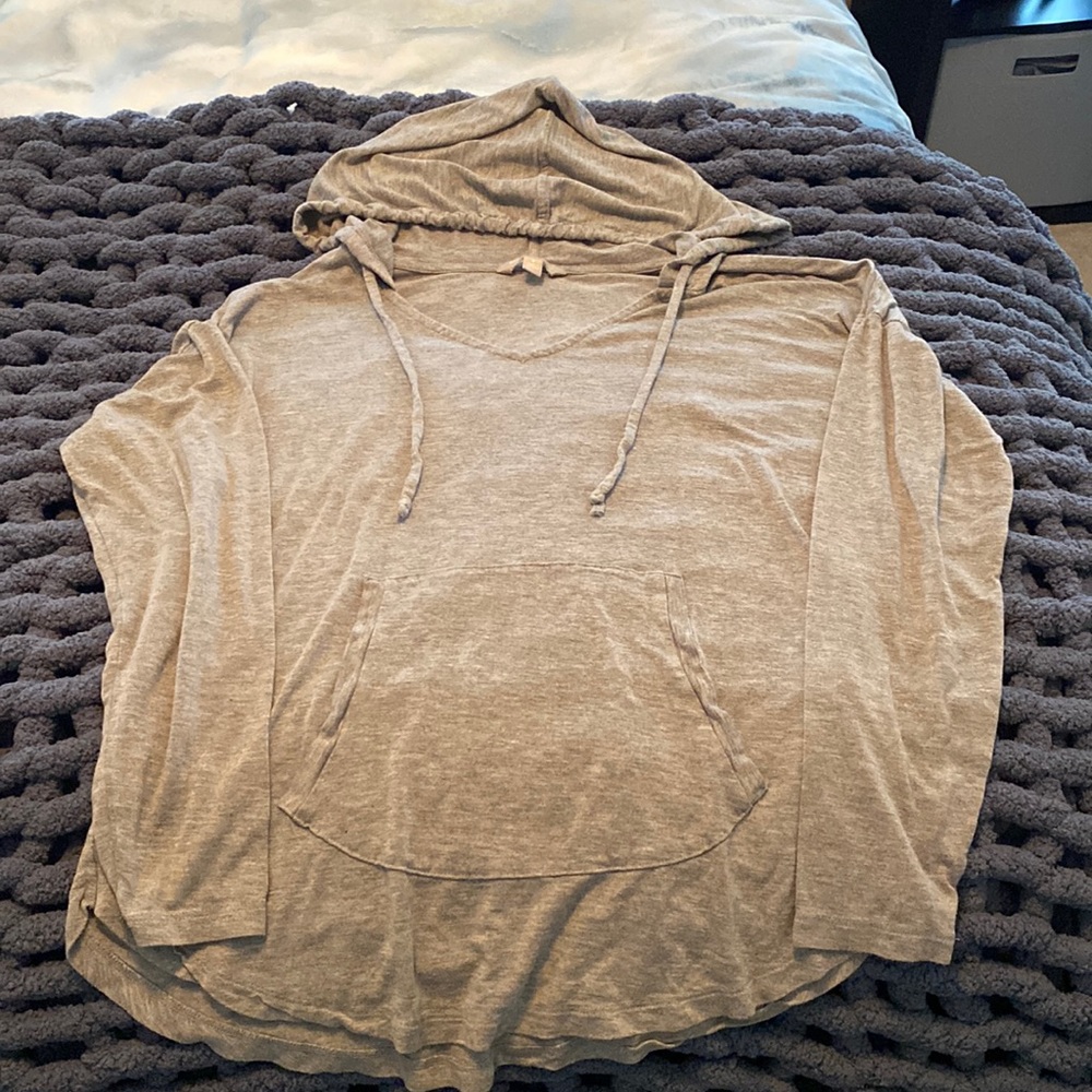 Lightweight pull over gray Banana Republic hoodie